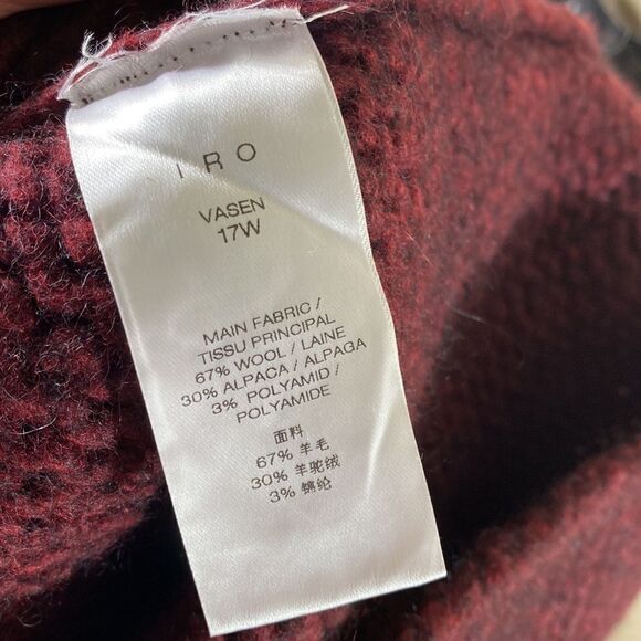 IRO women’s medium vasen heavy knit wool alpaca distressed turtleneck sweater - Picture 9 of 9